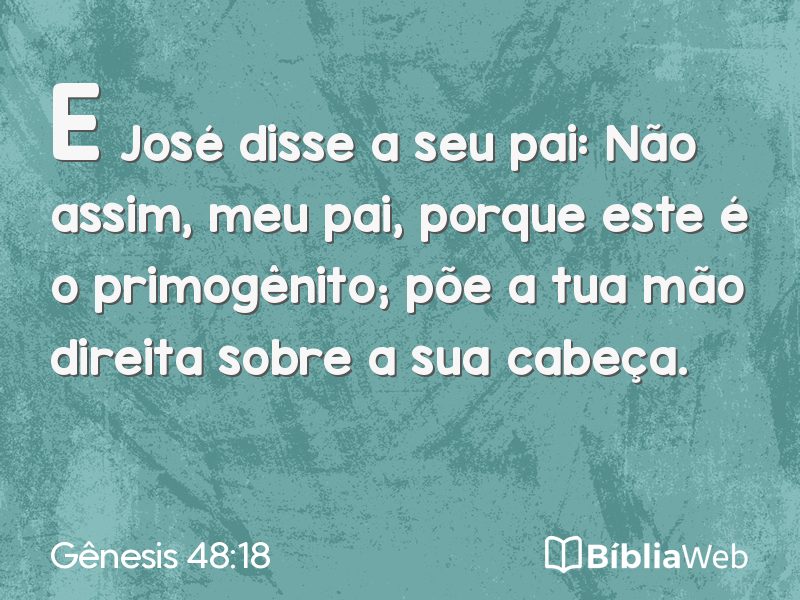 Gênesis 48:18 em imagem para compartilhar