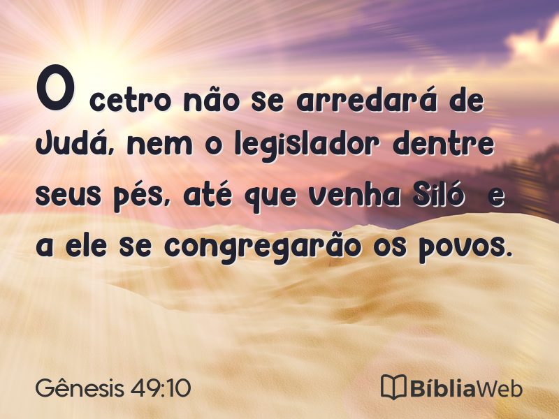 Gênesis 49:10 em imagem para compartilhar