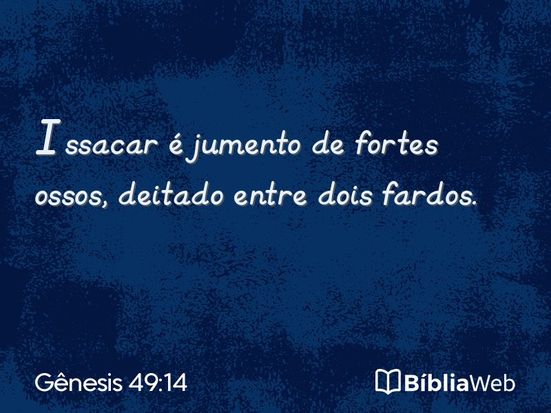 Gênesis 49:14 em imagem para compartilhar