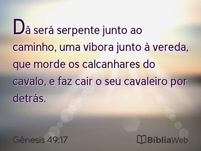 Gênesis 49:17 em imagem para compartilhar