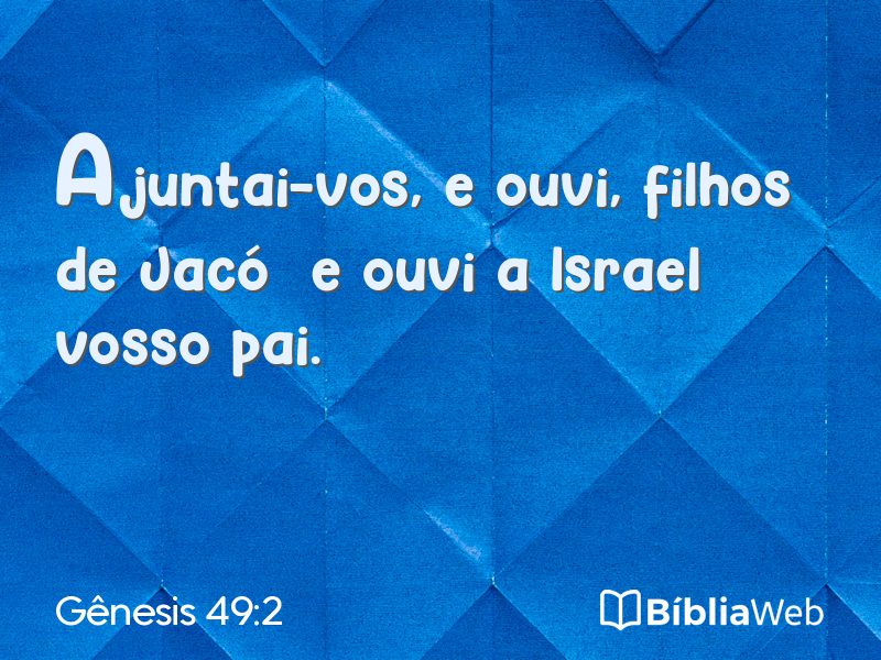 Gênesis 49:2 em imagem para compartilhar
