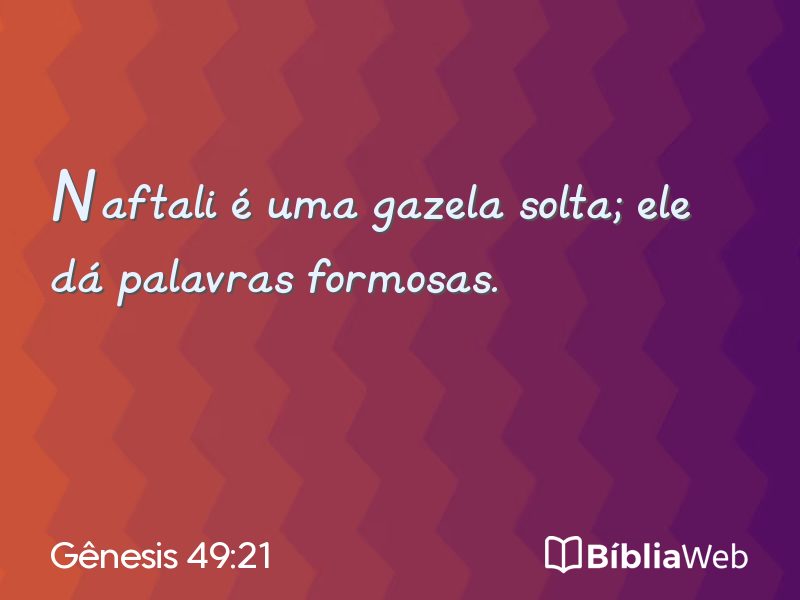Gênesis 49:21 em imagem para compartilhar