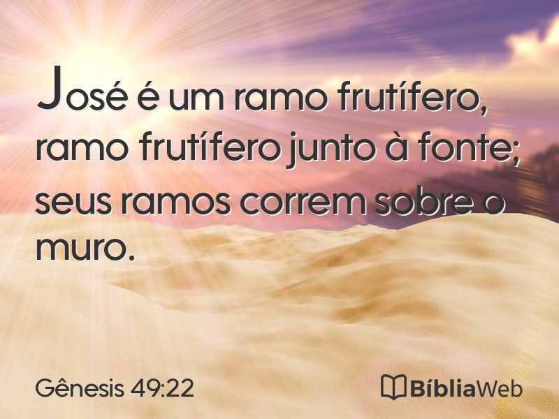 Gênesis 49:22 em imagem para compartilhar