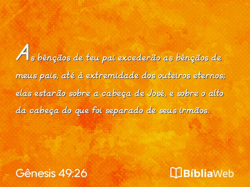 Gênesis 49:26 em imagem para compartilhar