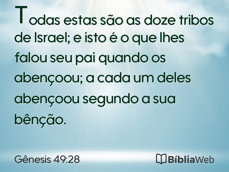 Gênesis 49:28 em imagem para compartilhar