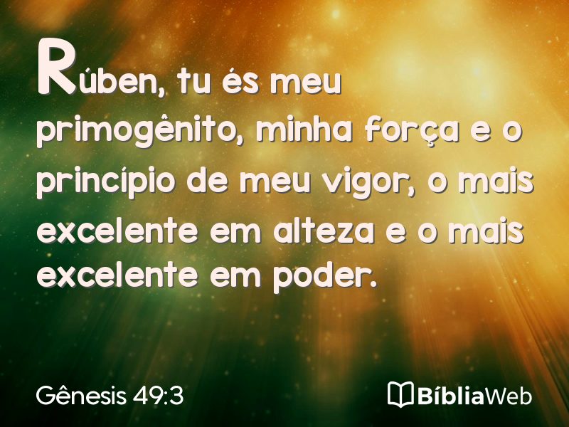 Gênesis 49:3 em imagem para compartilhar