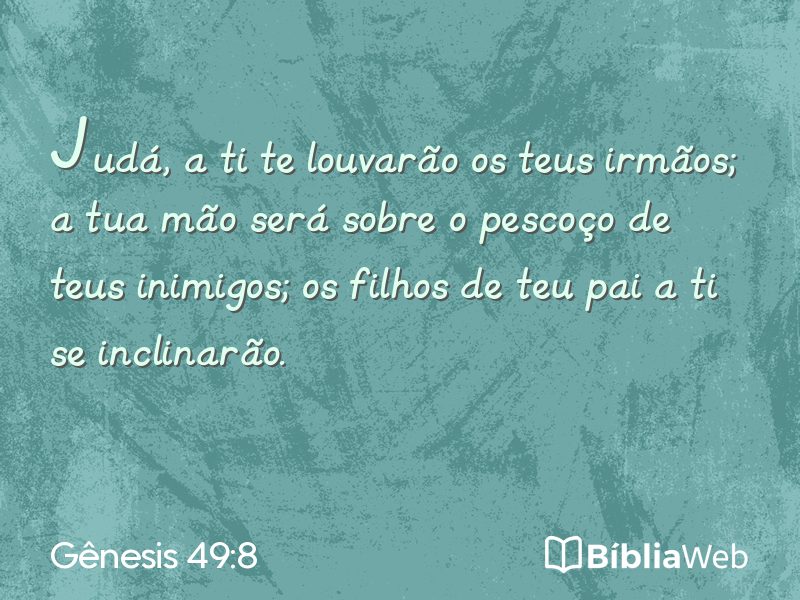 Gênesis 49:8 em imagem para compartilhar