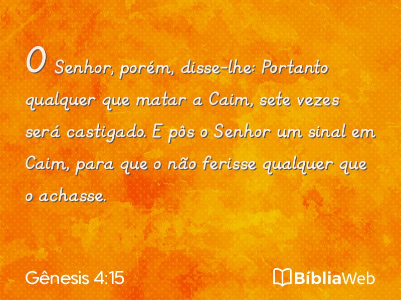 Gênesis 4:15 em imagem para compartilhar