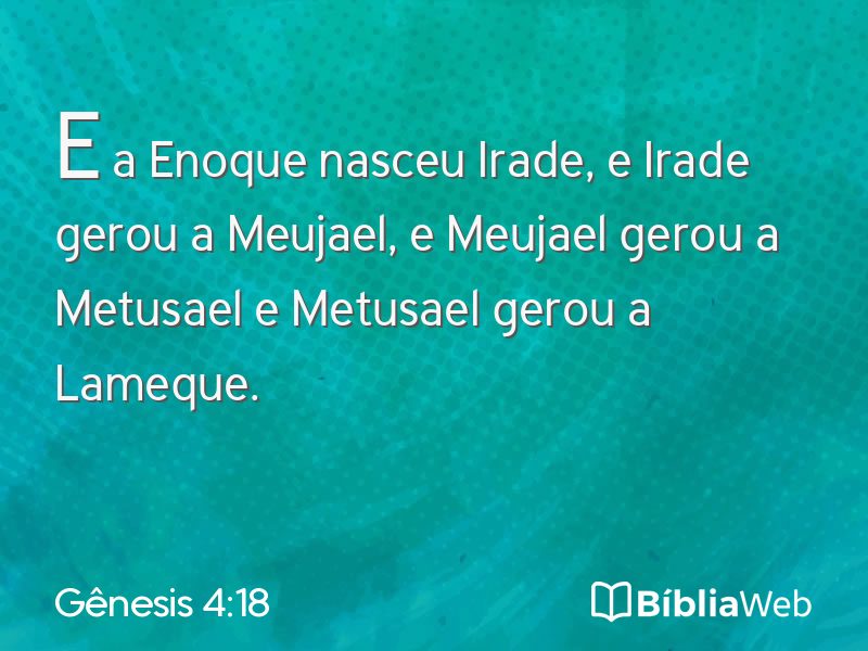Gênesis 4:18 em imagem para compartilhar
