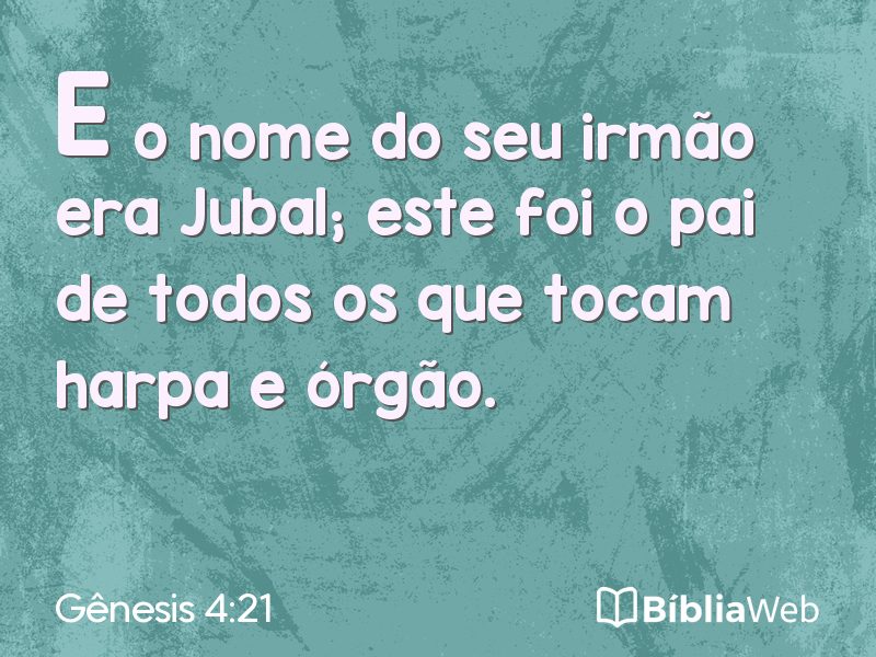 Gênesis 4:21 em imagem para compartilhar