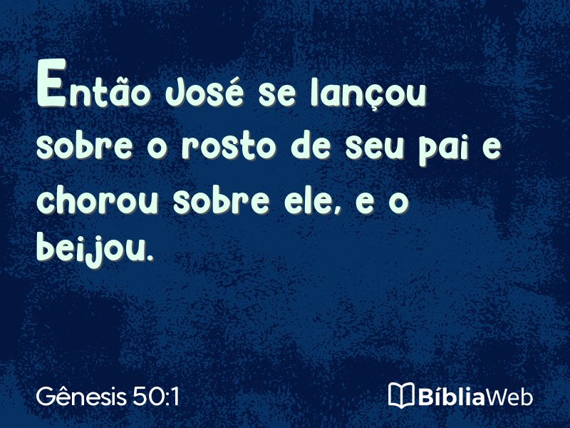 Gênesis 50:1 em imagem para compartilhar