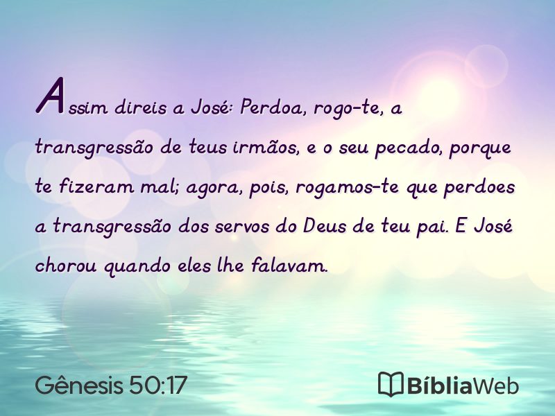Gênesis 50:17 em imagem para compartilhar