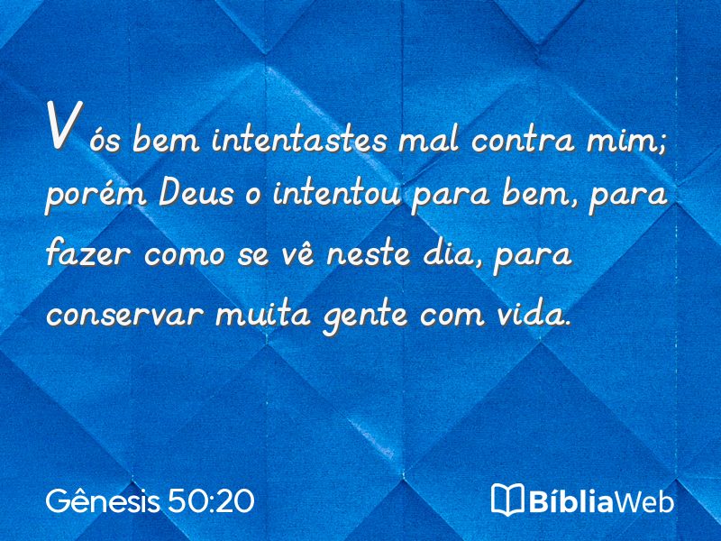 Gênesis 50:20 em imagem para compartilhar