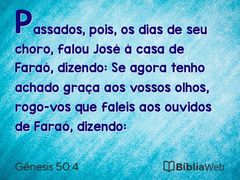 Gênesis 50:4 em imagem para compartilhar