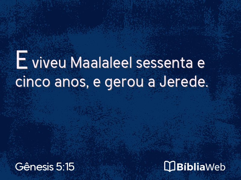 Gênesis 5:15 em imagem para compartilhar