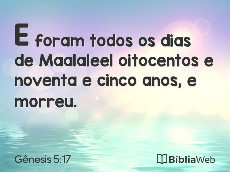 Gênesis 5:17 em imagem para compartilhar