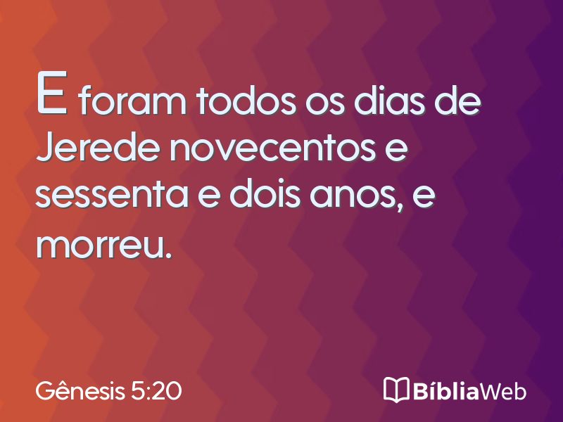 Gênesis 5:20 em imagem para compartilhar