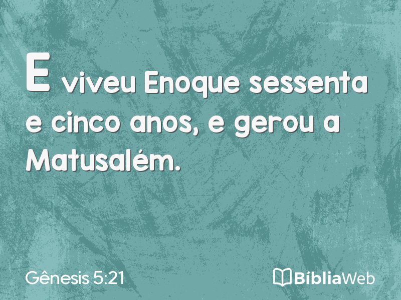 Gênesis 5:21 em imagem para compartilhar