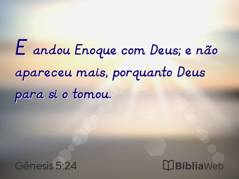 Gênesis 5:24 em imagem para compartilhar