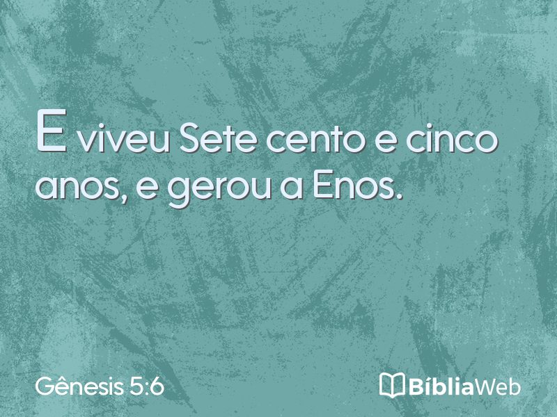 Gênesis 5:6 em imagem para compartilhar