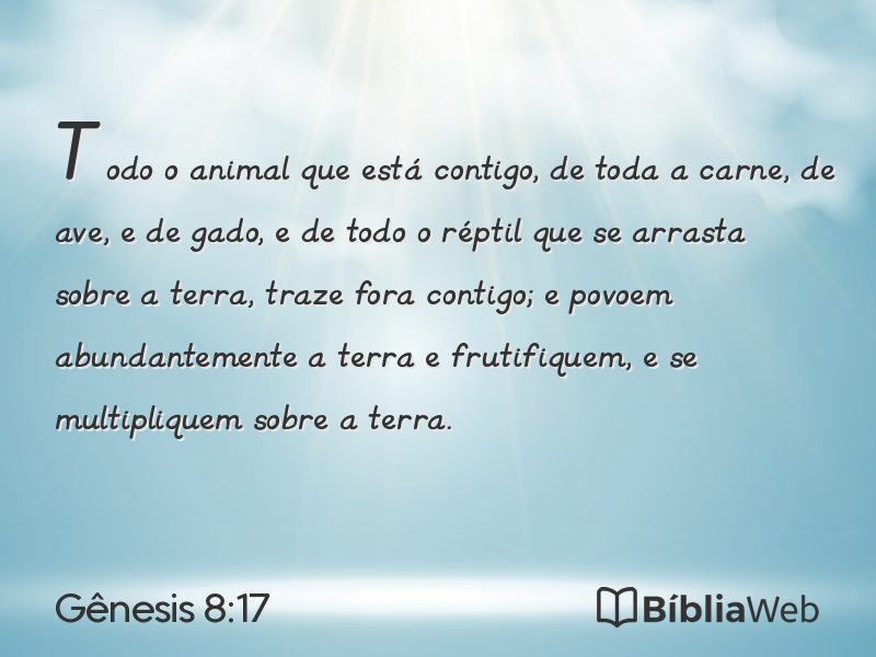 Gênesis 8:17 em imagem para compartilhar