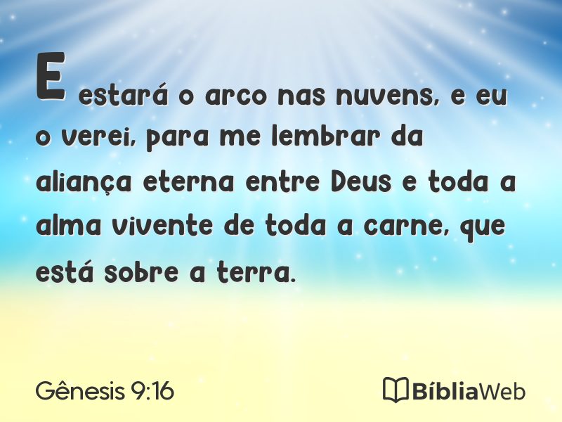 Gênesis 9:16 em imagem para compartilhar