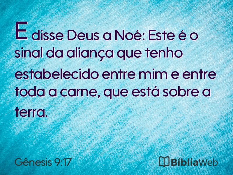 Gênesis 9:17 em imagem para compartilhar