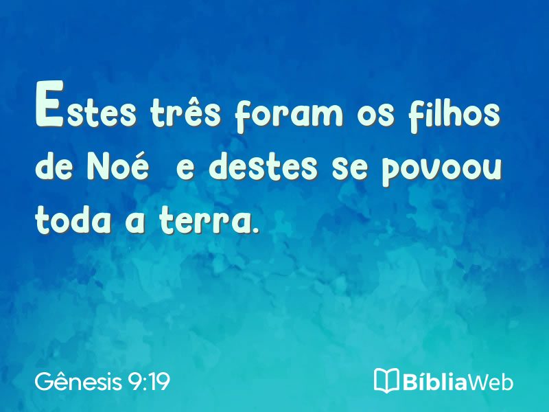 Gênesis 9:19 em imagem para compartilhar
