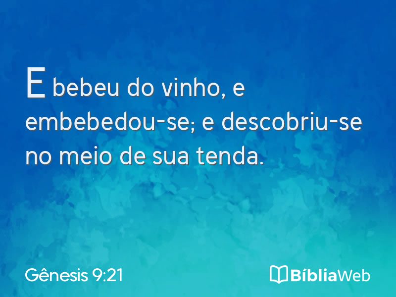 Gênesis 9:21 em imagem para compartilhar