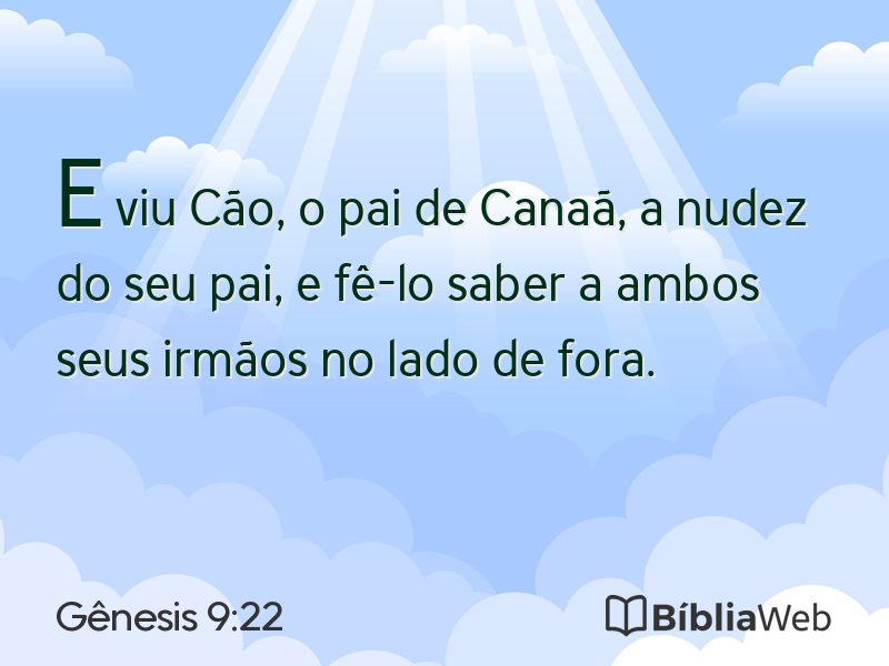 Gênesis 9:22 em imagem para compartilhar