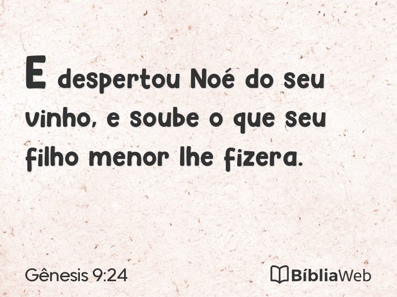 Gênesis 9:24 em imagem para compartilhar