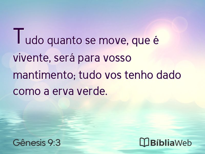 Gênesis 9:3 em imagem para compartilhar