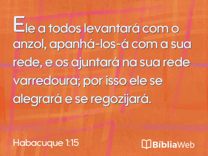 Habacuque 1:15 em imagem para compartilhar