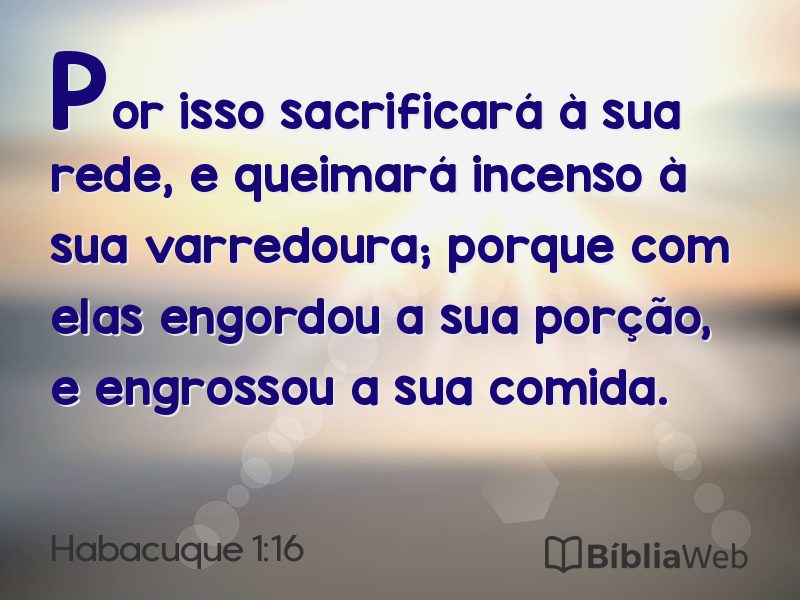 Habacuque 1:16 em imagem para compartilhar