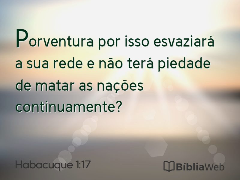 Habacuque 1:17 em imagem para compartilhar