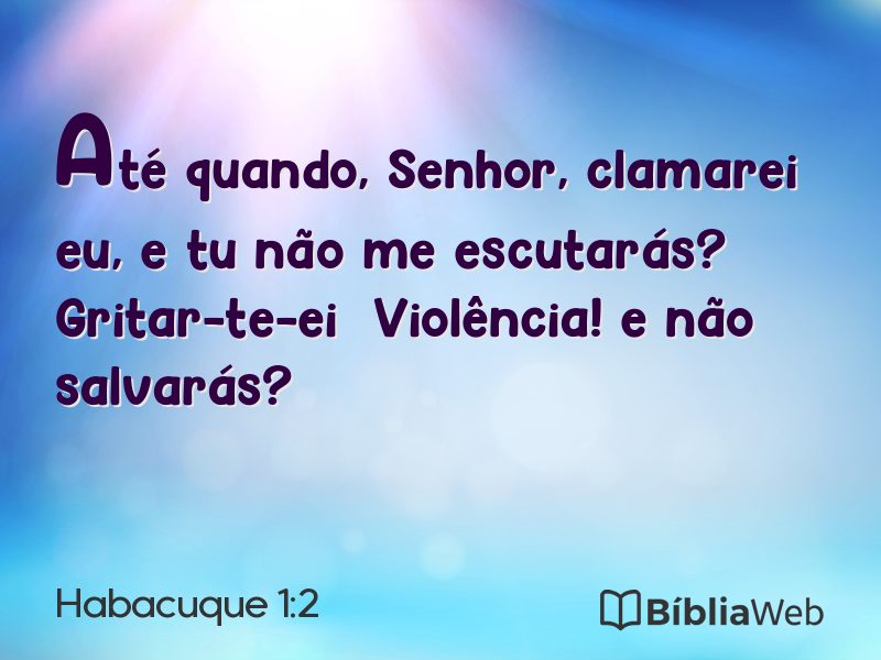Habacuque 1:2 em imagem para compartilhar