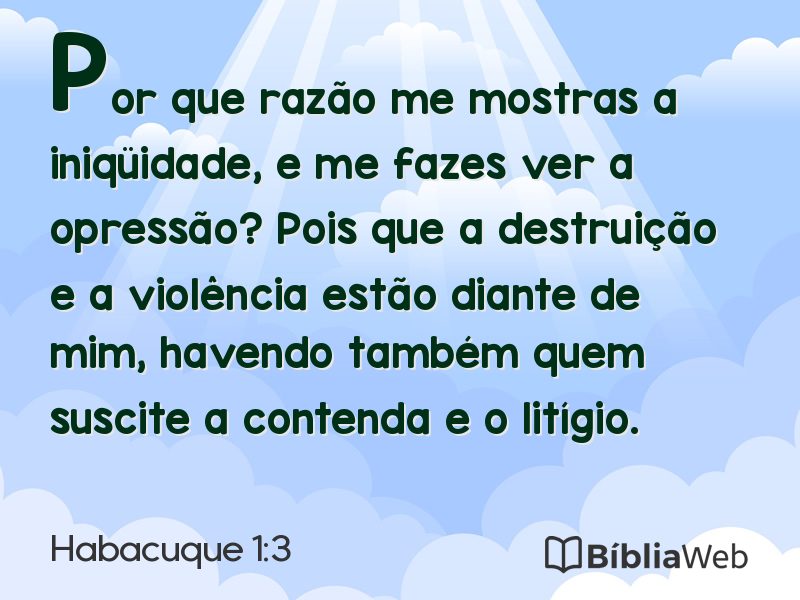 Habacuque 1:3 em imagem para compartilhar