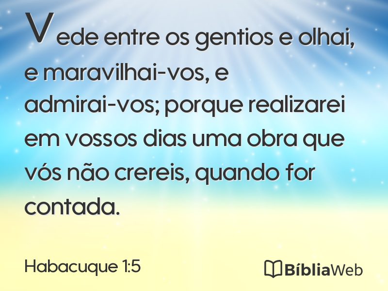 Habacuque 1:5 em imagem para compartilhar