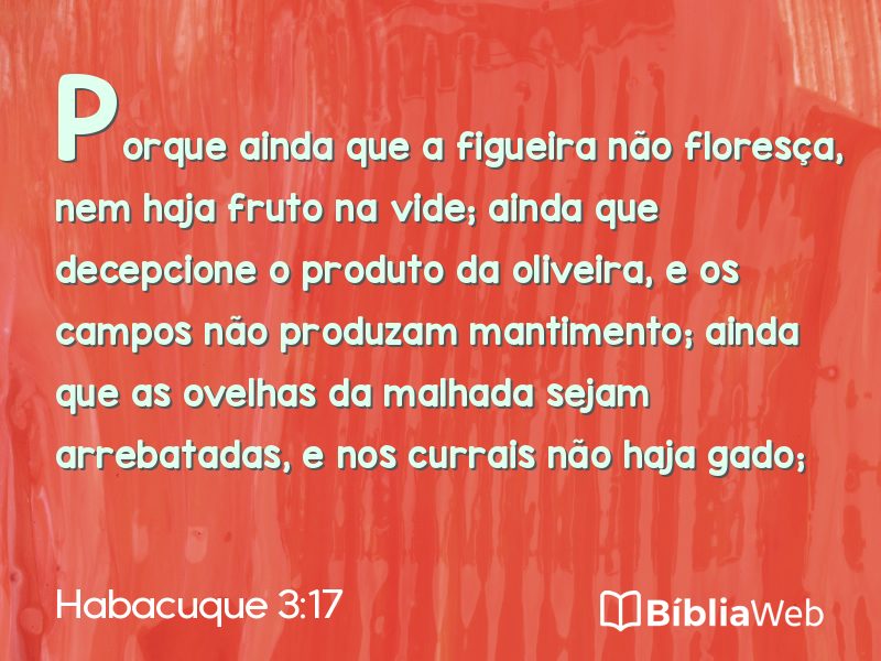Habacuque 3:17 em imagem para compartilhar