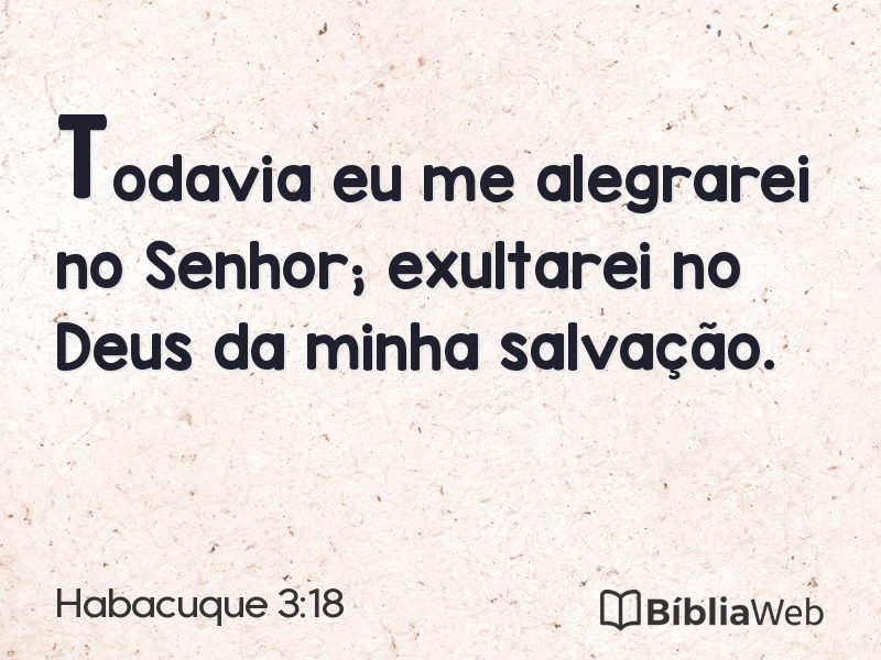 Habacuque 3:18 em imagem para compartilhar