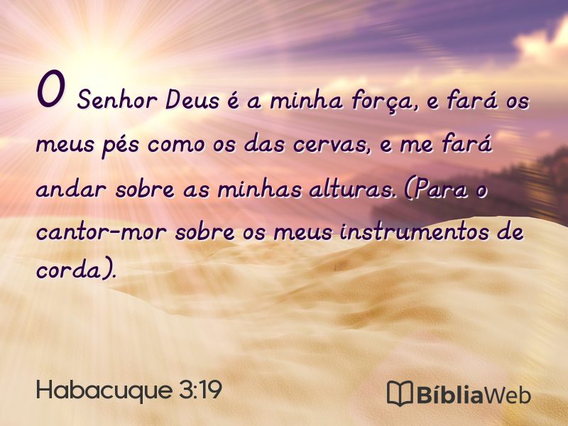 Habacuque 3:19 em imagem para compartilhar