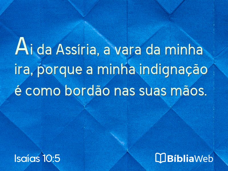 Isaías 10:5 em imagem para compartilhar