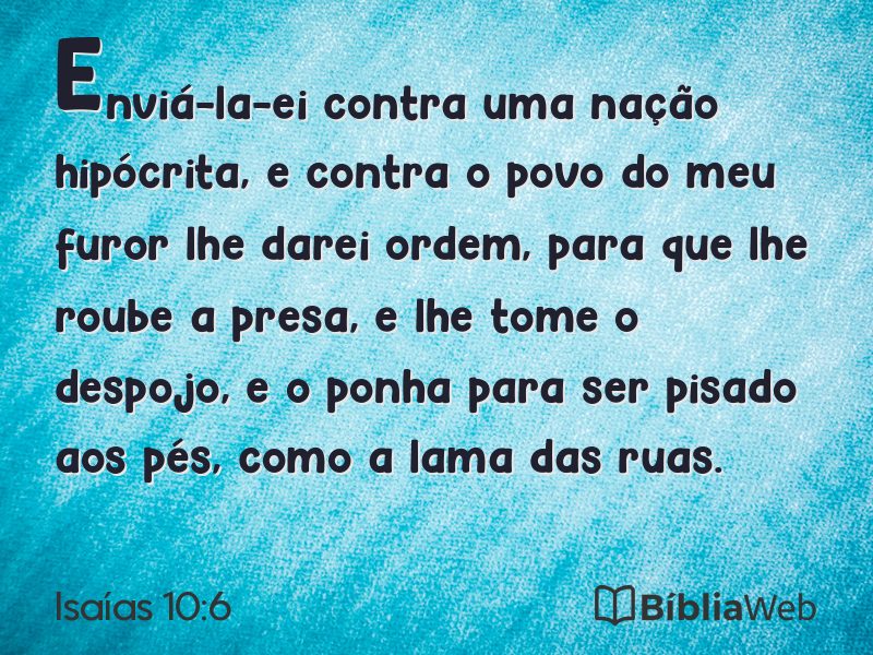 Isaías 10:6 em imagem para compartilhar