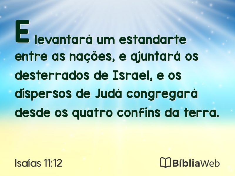 Isaías 11:12 em imagem para compartilhar