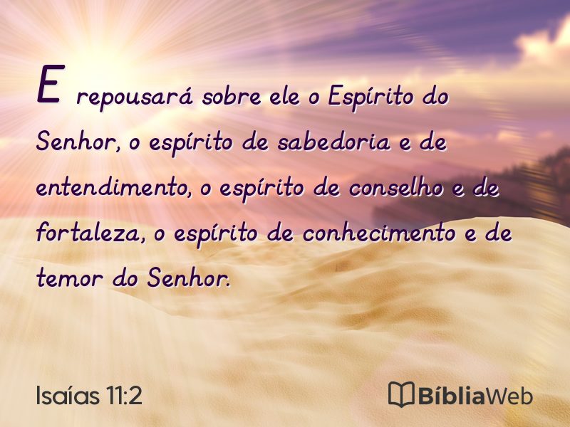 Isaías 11:2 em imagem para compartilhar