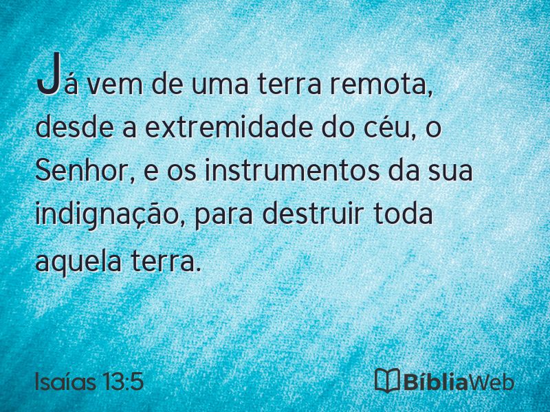 Isaías 13:5 em imagem para compartilhar