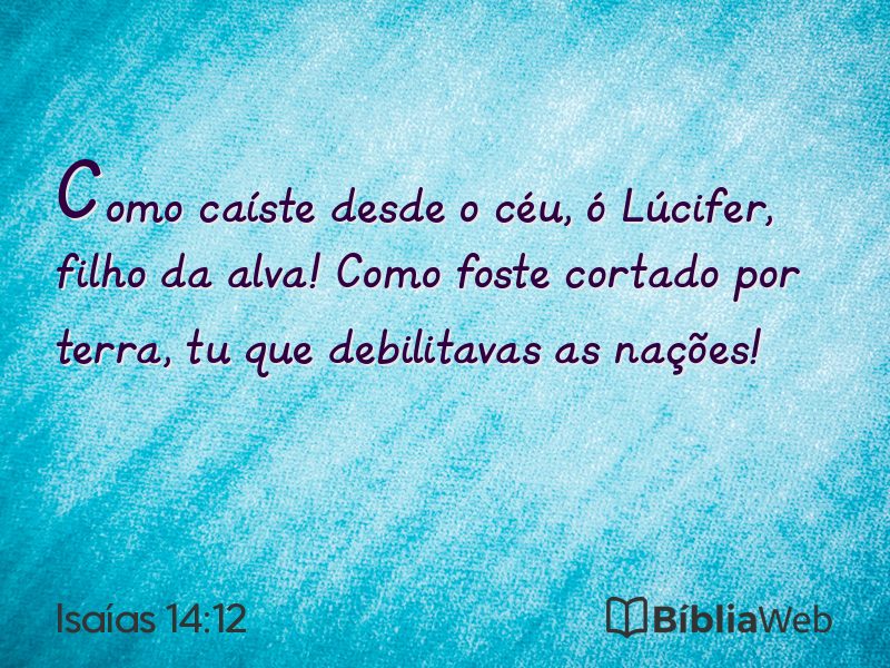 Isaías 14:12 em imagem para compartilhar