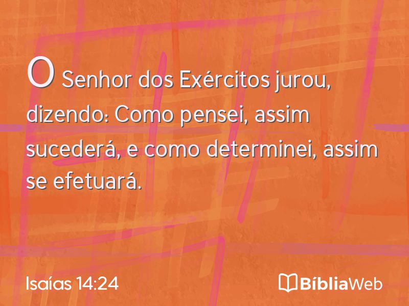 Isaías 14:24 em imagem para compartilhar