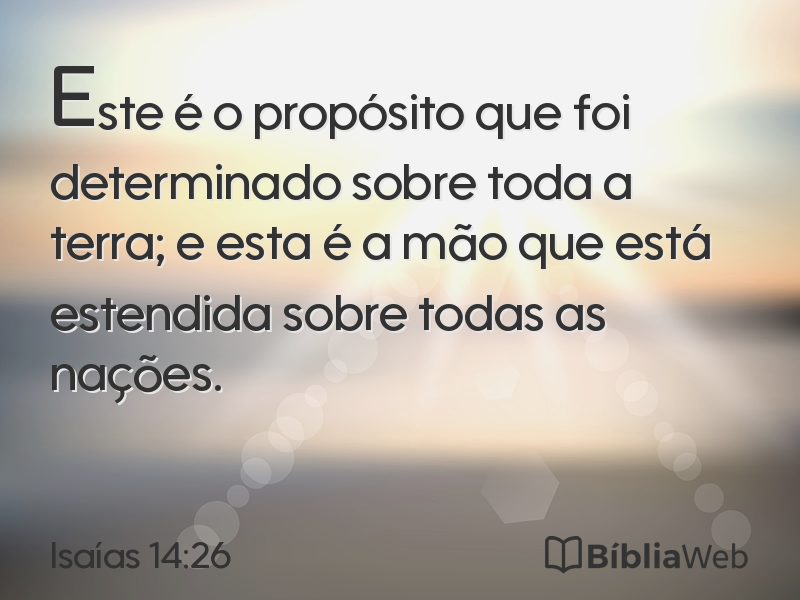 Isaías 14:26 em imagem para compartilhar