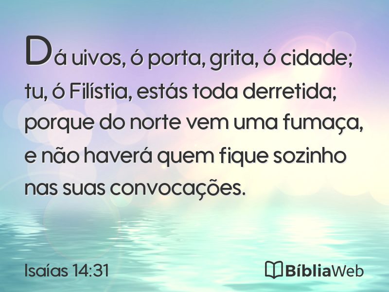 Isaías 14:31 em imagem para compartilhar